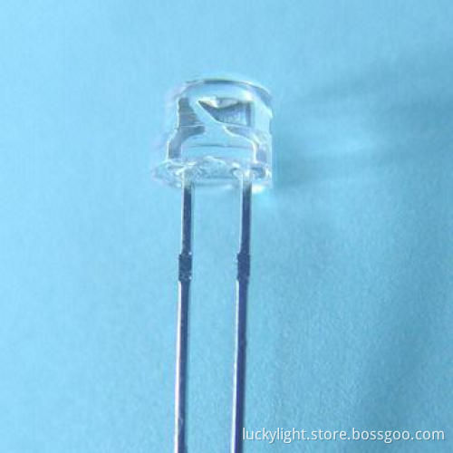 4.8mm Round Super Yellow LED with 590nm Wavelength, 80°